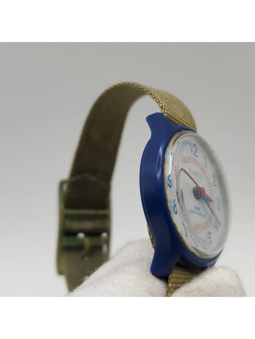 Vintage Timex Kids Mechanical Blue Watch 25mm Running